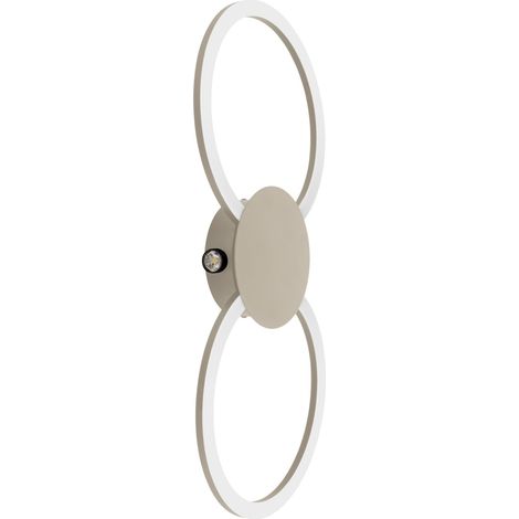 Plafoniera Moderna Venticello 1 Alluminio Marrone 2 Luci Led 20,9W 2400+135Lm (1/5)