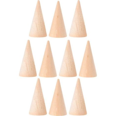 10 ornements en bois en forme d'étoile (1/3)