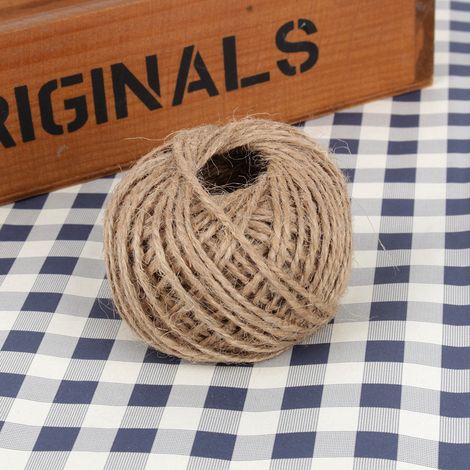 30 m Naturhanfkordel für DIY-Schmuck und Dekorationen – Einzelrolle (1/2)