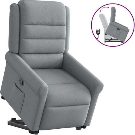 Chaise longue en tissu gris clair – Canapé-lit modulable, dossier réglable, idéal pour salon, chambre ou espace détente (1/5)