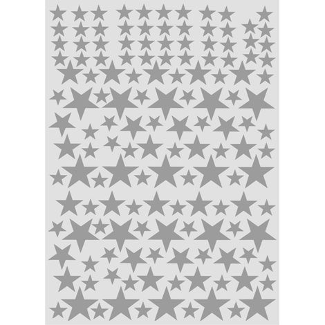 150 Autocollants Muraux DIY Amovibles en Vinyle PVC Déco Adhésif Murale Salon Maison Gris (1/5)