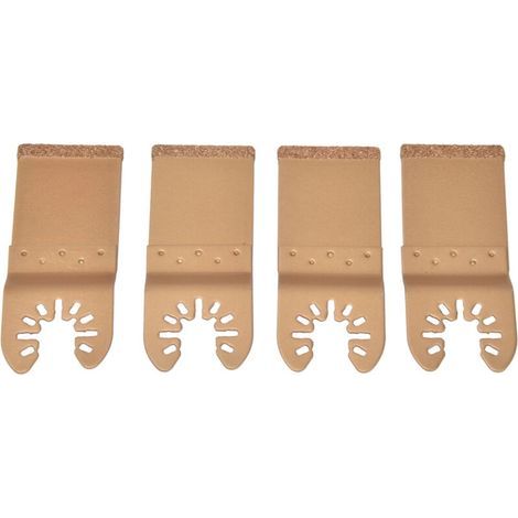 4 Lames de Scie Oscillante Carbure Universelles pour Bois et Plastique, Idéales pour Découpes et Ouvertures (1/5)
