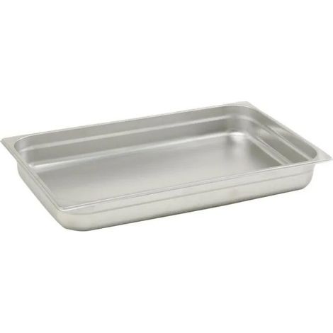 Bac GN 1/1 20mm - 32.5 x 53 x 2 cm - Inox - Lot de 6 - Dbmark