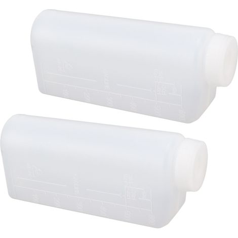 Bouteille de mélange huile/essence 600 ml pour moteurs deux temps, récipient de mélange d'huile professionnel pour tronçonneuses et machines à repasser (1/5)