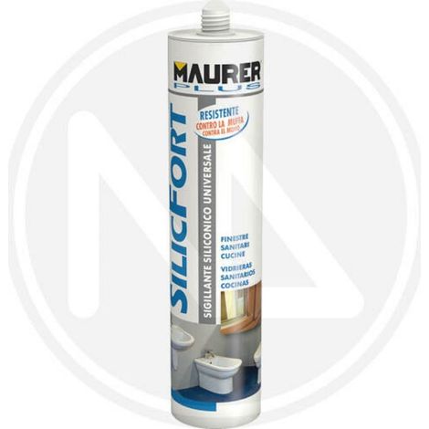 SILICONE ACETICO SILICFORT MAURER PLUS 280ML TRASPARENTE