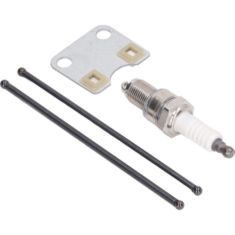 Tige de poussée de soupape de moteur à essence avec plaque de guidage et bougie d'allumage, pièces de rechange pour tondeuses Honda GX160 5,5 CV, GX200 6,5 CV et autres modèles. Convient aux référence (1/5)