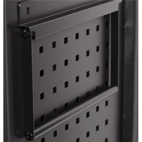 SW-Stahl 07121L porte-rouleau de papier pour chariot d'atelier I accessoires d'atelier pour paroi perforée I support mural atelier de rouleau de papier I chariot à outils porte-rouleau de papier I por (1/3)