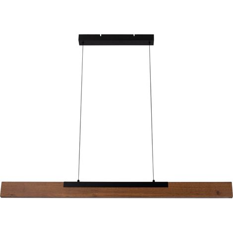 Naeve WILMA Plafonnier LED à intensité variable, marron, 3 000 K