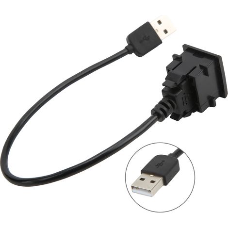 Rallonge de prise USB pour voiture, câble mâle-femelle, protection multiple, entrée 12 V-30 V, compatible Camry et Prius (1/5)