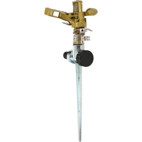 Arroseur à pulsation 30 cm avec piquet - Raccord de tuyau d'arrosage réglable (1/5)