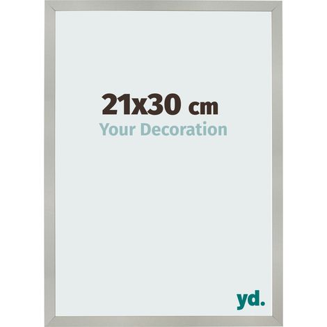 yd. - Cadre photo 21x30 - Argent Mat - MDF - Bologna (1/5)