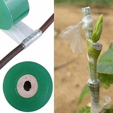 pezzi di nastro adesivo per riparazione innesti di piante - Biodegradabile, trasparente, elastico, barriera adesiva per innesti (1/4)