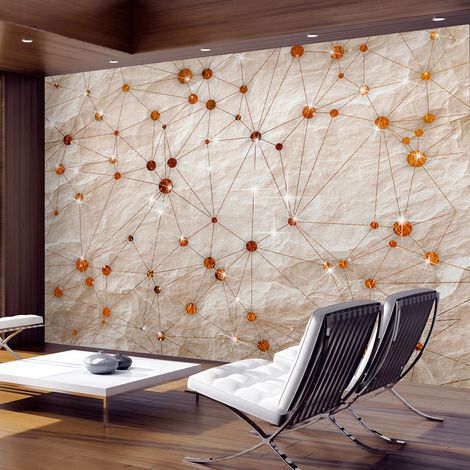 Fotomurale - Stone and Gold - 200x140 (1/4)
