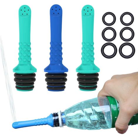 Bidet Portable - Tuyau Flexible 10 cm - Compatible Bouteille Plastique 21 à 25 mm - Pour Hygiène Personnelle Post-Accouchement Bébé Camping - Lot de 3 Pièces (1/5)