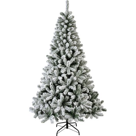 Pino innevato verde e bianco h.180 cm