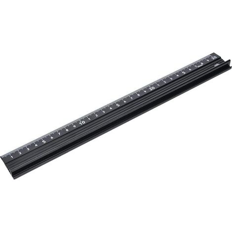 L-förmiger Metallschneidlineal aus Aluminiumlegierung, Bastel-Sicherheitslineal, Mess- und Zeichenwerkzeug mit Gummiband zum Messen von Leder (30 cm)