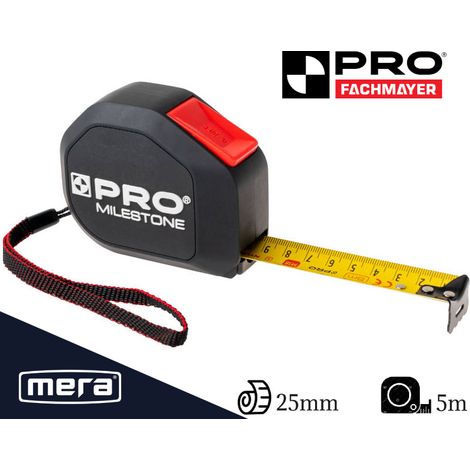 Mètre ruban Milestone, nylon 5 m PRO-MZ185 (1/2)