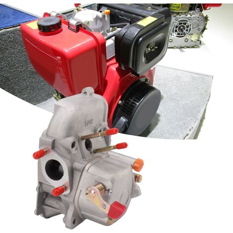 Ensemble Complet Cylindre Moteur Diesel 178F Refroidi par Air Pièces de Rechange pour Tête de Cylindre Ressort Joint Vis -KZQ (1/2)