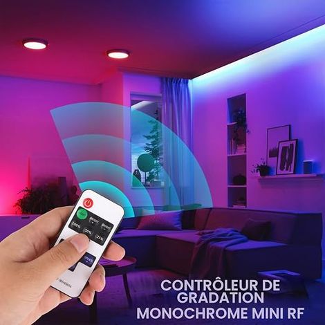 LED Remote Control RF Wire 5-24V 5A mini LED Dimmer Controller LED Strip Adapter for 2 Pin COB LED and SMD 5050 3528 2835 5630 Single Color LED Strip (1/5)