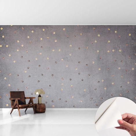 Tapete Selbstklebend - Wandtapete modern - Tapete mit Motiv - Tapete Schlafzimmer Symmetrische Punkte 416x254 cm (1/5)