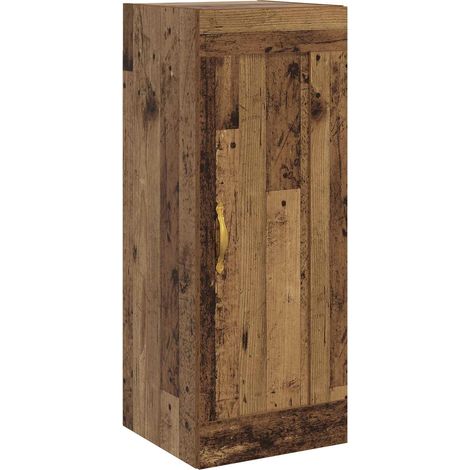 Wall Cabinet Old Wood 34.5 x 34 x 90 cm Engineered Wood vidaXL (1/5)