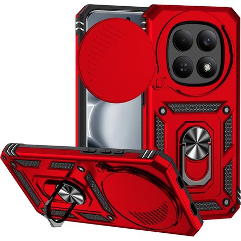 Custodia rinforzata per Xiaomi Redmi Note 15 Pro 5G, CamShield Slide, rossa