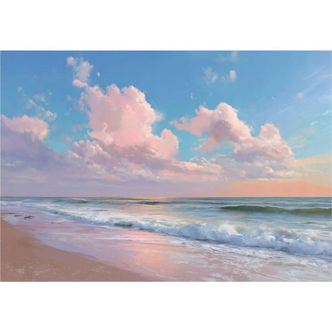 Fototapete Strand Meer Natur – Moderne Großformat Wandtapete 150x105 cm – Für Wohnzimmer & Schlafzimmer
