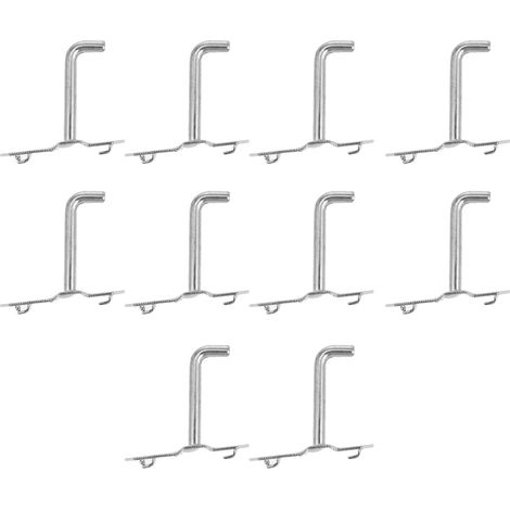 Lot de 10 crochets porte outils en fer galvanisé crochets