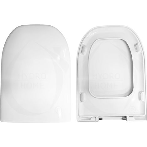 Copriwater Amica Nero Ceramica termoindurente Soft Close bianco come originale (1/4)