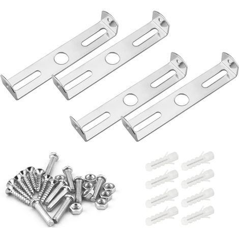Lot de 4 Supports de fixation pour plafonnier 95 mm Accessoires d'éclairage suspendu Lampes Suspendues au plafond Plaques de base pour plafonnier Panneaux d'éclairage au plafond Supports