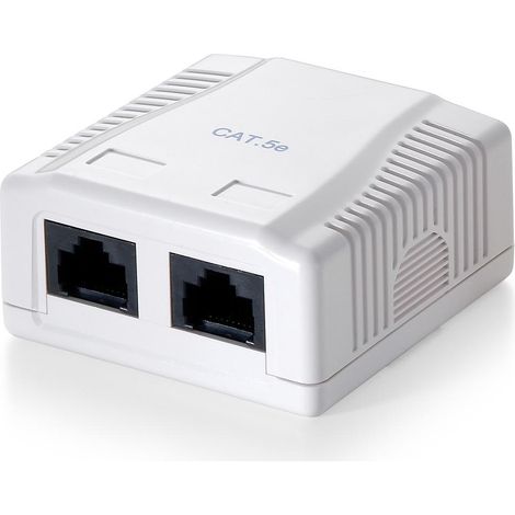 Rosone di superficie categoria 6 2 femmine rj45 (1/3)