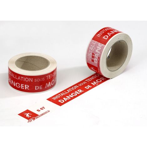 Ruban de marquage Rouge Penta, 50mm x 100m x 50mm ( Prix pour 1 )