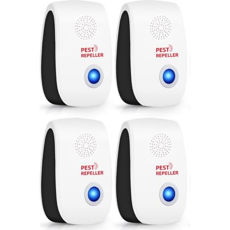 Lot de 8 répulsifs à ultrasons pour souris, rats, cafards, insectes, blancs - (1/3)
