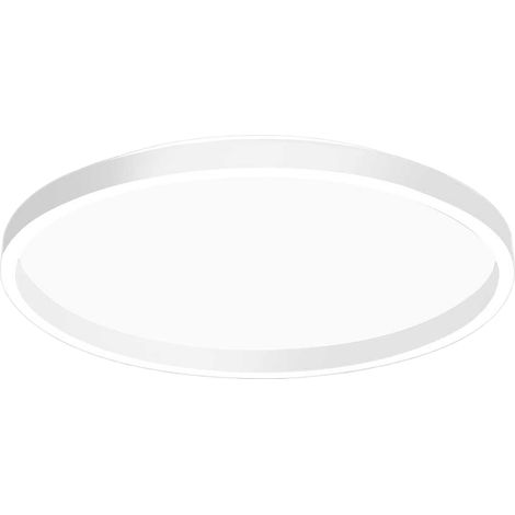 Plafonnier Aela P/M En Aluminium Blanc Satiné 50W+10W Led Intégrée Double Emission 3100Lm Dimmable Coupe De Phase - Gealuce (1/3)