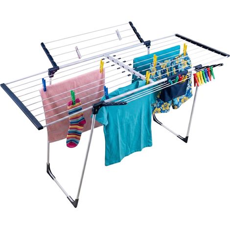 Tendedero plegable extensible, área de secado de 22,5 m (1/5)