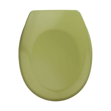 Wenko – Abattant WC en Duroplast antibactérien 35 x 44 cm – Lunette WC verte résistante – Fixation acier inoxydable – Hygiénique et durable (1/5)