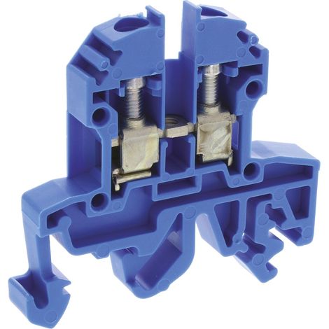 Bloc de jonction RS PRO, 0.2  4mm², A visser, Bleu ( Prix pour Paquet de 10 )