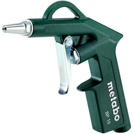 Metabo – Soufflette à air comprimé BP 10 – Pression 2-6 bar – Consommation 100-200 l/min – Léger en fonte d'aluminium pour nettoyage industriel - 601579010