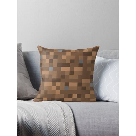 Funda de almohada/cojín AIVO con diseño de bloque de arcilla de Minecraft, doble cara, para sofá.