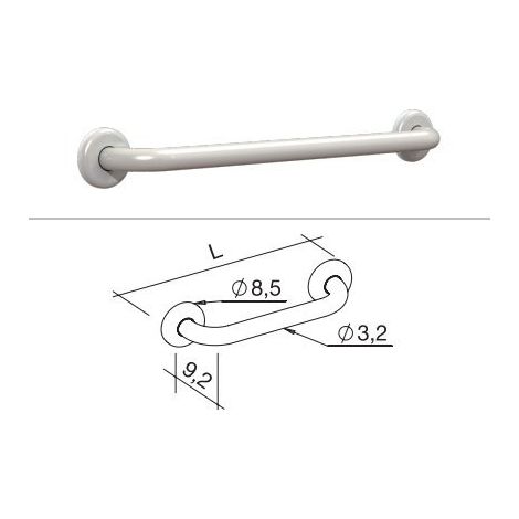 K DESIGN Maniglia Lineare Bianco