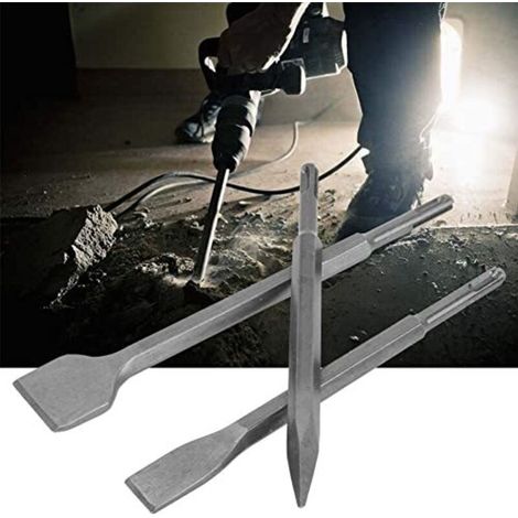 Sechskantmeißel, Rundgriffmeißel, Spitzmeißel, U-Meißel, Betonmeißel, Elektrohammer, Industriebohrer, elektrischer Schlagmeißel, 3-teilig (1/5)
