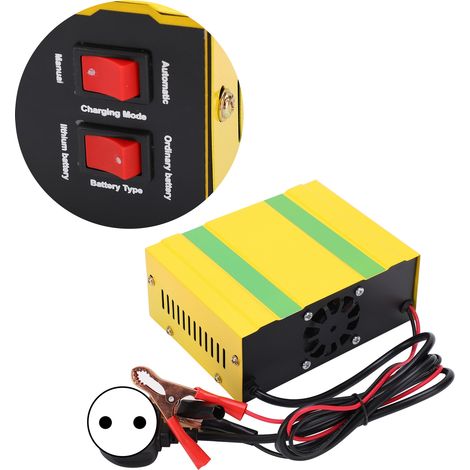 Intelligentes 180-W-Ladegerät für 12-V- und 24-V-Auto- und Motorradbatterien zur Reparatur, Typ MF-2B, EU-Stecker, 250 V (1/5)