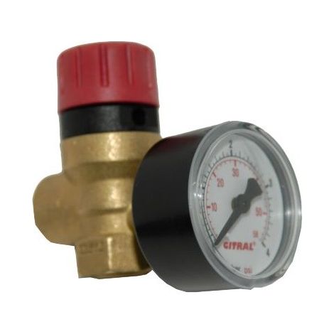 Soupape securite 1/2'f mano l