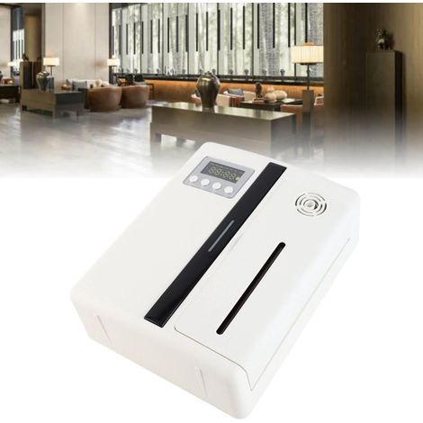 Difusor de aromaterapia Bluetooth automático para espacios profesionales – 160 ml de aceite esencial – Distribución uniforme de la fragancia en 300 m³ – Modelo gris (clase de protección EPI)