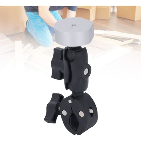 Support de fixation pour mini-perche Starlink : support universel à angle réglable pour mini-perches Starlink, perches, yachts et véhicules de camping - Support avec adaptateur argenté (1/5)