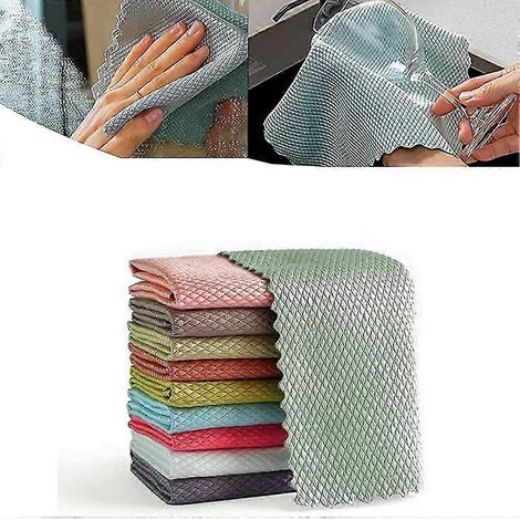 Lingettes nettoyantes miracle sans traces à l'échelle nanométrique, réutilisables et faciles à nettoyer (peluches) (1/5)