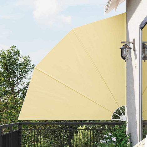 Balkon Sichtschutz Sand 210 x 210 cm Polyester