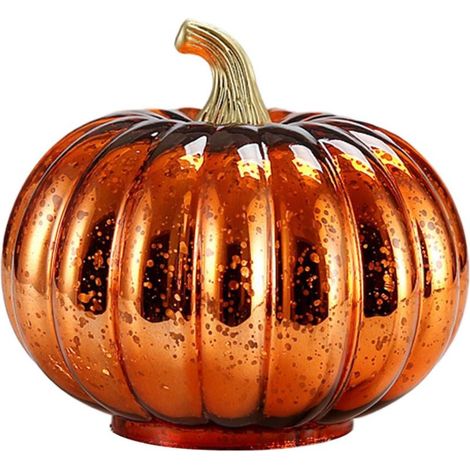 Kürbis-Lichter Nachtlicht LED aus Glas, leuchtende Deko für Herbstfest und Garten, Halloween, Tür und Fenster (1/5)