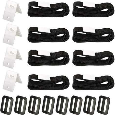 Kit de 8 sangles de piscine pour bâches solaires – Matériau durable résistant aux intempéries – Fixation pour enrouleur de couverture solaire (1/5)