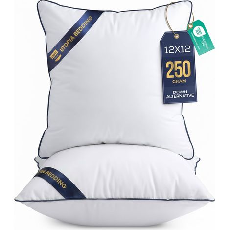 Coussin, Coussins de Garnissage, Canapé Oreillers, Rembourrage Coussins, Intérieur Coussin Salon (2, Blanc, 30x30 cm) (1/5)